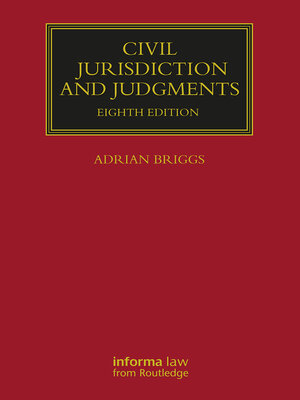 cover image of Civil Jurisdiction and Judgments
